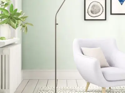Garrard Reading Floor Lamp - 2 Colour 3D model