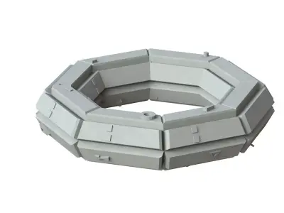 Sci Fi Object No 4298 Low Poly Low-poly 3D model
