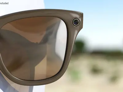 Ray Ban Stories Meteor Smart Glasses Brown 3D model