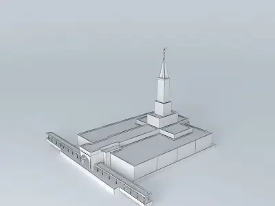 LDS. Templo Mormon,Toronto Ontario 44th.operating Temple Free 3D model