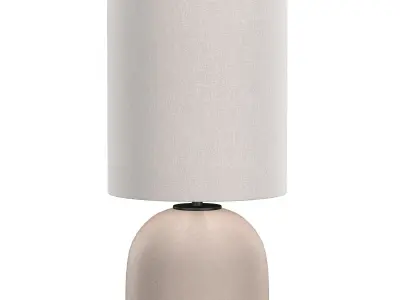 Small Agnes Lamp in Chalk 3D model