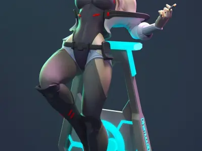 Lucy Cyberpunk Edgerunners Multi Versions SFW NSFW STL 3D print model