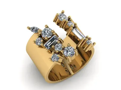 Cocktail Ring 3D print model