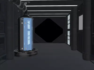Sci-Fi Cryo Chamber 3D model
