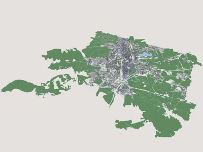 Belfort City France 3D model