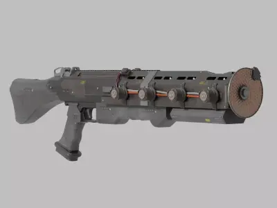 Electromagnetic Gun 3D model