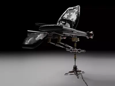 Robotic Chair Machine Low-poly 3D model