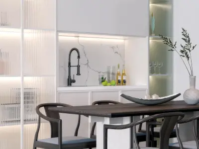 Modern decoration style 3D model