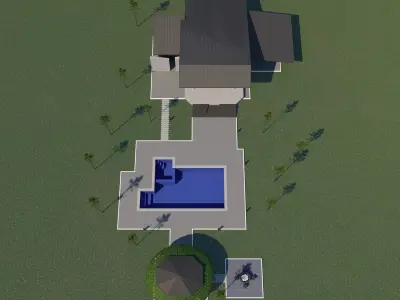 Villa for family 7 3D model