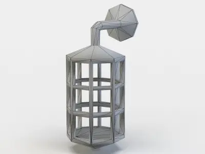 Tavern lamp Low-poly 3D model purchase