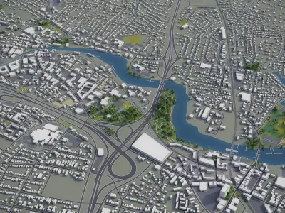 Norwalk  Low-poly 3D model