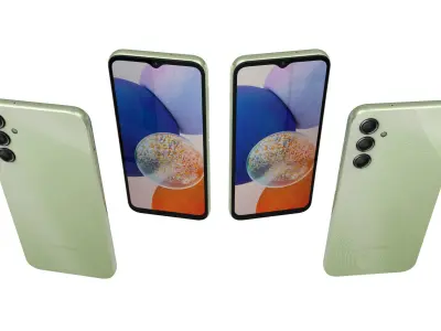 Samsung Galaxy A14 5G Light Green Low-poly 3D model