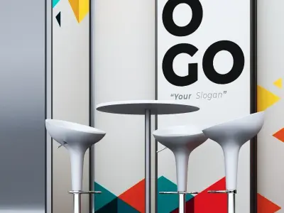 Exhibition booth 3D model