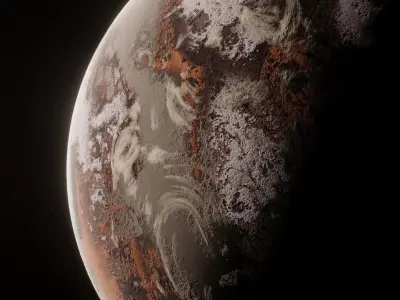 Planet Space Ready to game  Low-poly 3D model purchase