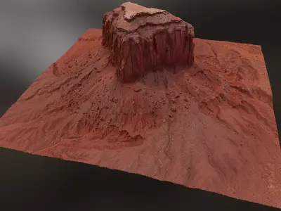 Canyon Cliff D - Scan 3D model