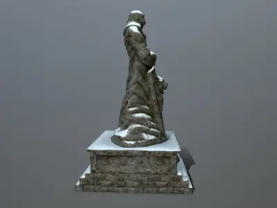 statue Low-poly 3D model
