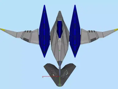 Star Fox spaceship 3D print model