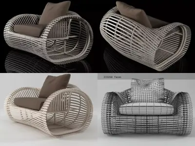 Lolah Armchair 3D model