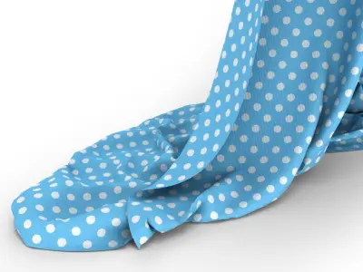 Detailed Curtain 3D model