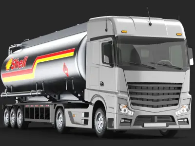  Detailed Six Large Trucks 