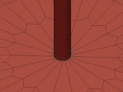 DELICE clock with balls hanging from it 3D model