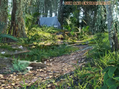 The Forest - Full Model Sketchup - V-ray Render 3D model