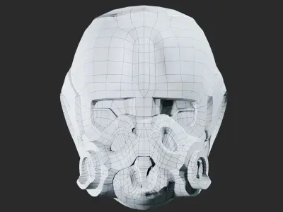 SciFi Helmet ver2 Low-poly 3D model