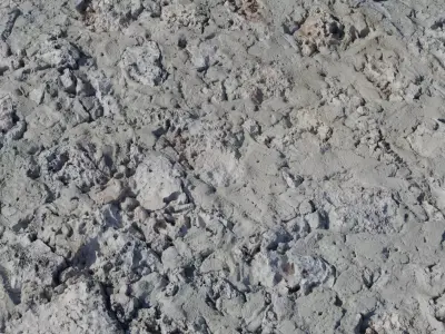 Crusted White Concrete Rubble PBR Texture Texture