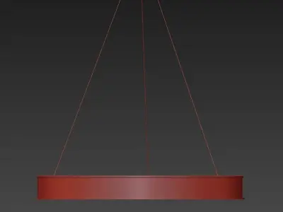 MARCUS savoy house led pendant light in polished nickel 3D model