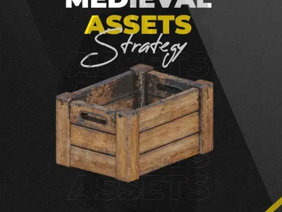 PBR Wooden Box - Medieval Assets - Textures V1-V2 Dirt Texture