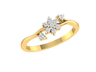 Women Ring  Render 3dm STL OBJ FBX Details 3D print model 225