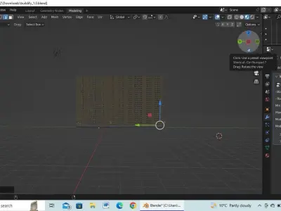 2 buildings Low-poly 3D model