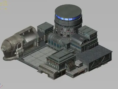 Future World - Black Market 02 3D model