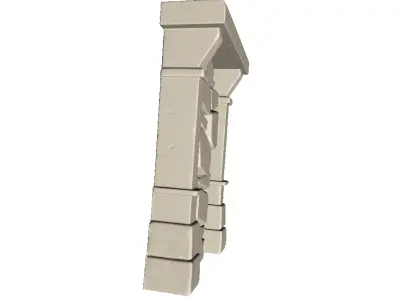 Medieval Stone Wall 3D print model