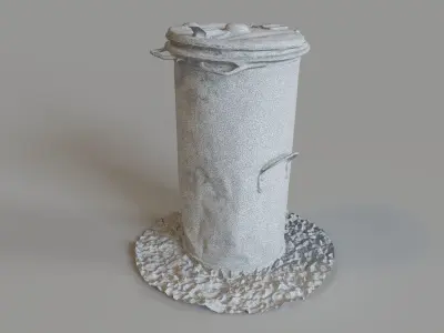 Blue Bin 3d Photogrammetry  3D model