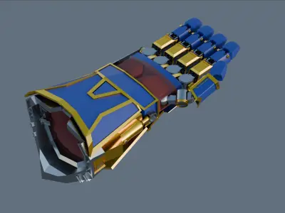 Atlas Gauntlets Low-poly 3D model