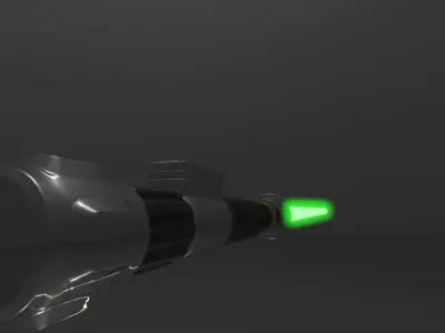 Obi-Wan Kenobis lightsaber Free 3D model