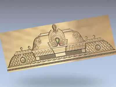 3D Model of Ornamental Architectural Relief 3D print model