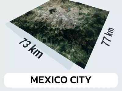 Mexico City Mexico City Landscape 3D Model 3D model