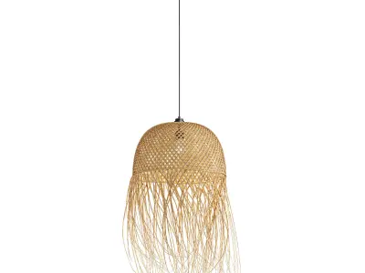Creative Bamboo Pendant Lights 3D model