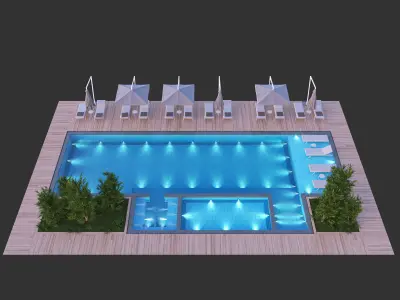 Swimming Pool 8 3D model