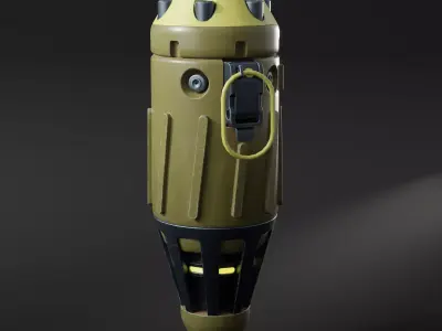 Sci-Fi Grenade 3D model