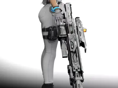 HAILEY The First Descendant  White Tactical Operative Suit 3D model