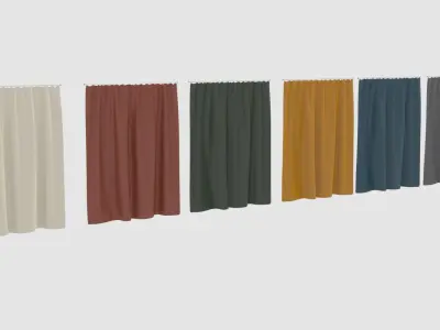 Curtains Pack 3D model