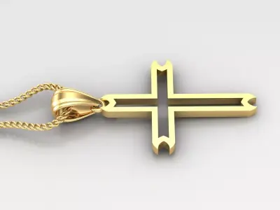 Cross Light Gold 4CP031 3DM STL 3D print model purchase
