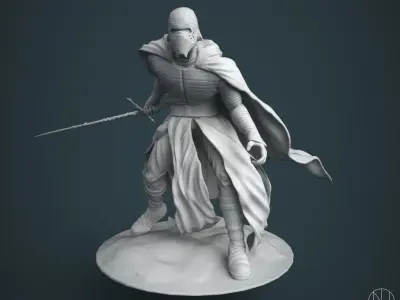 Kylo Ren Statue 3D print model