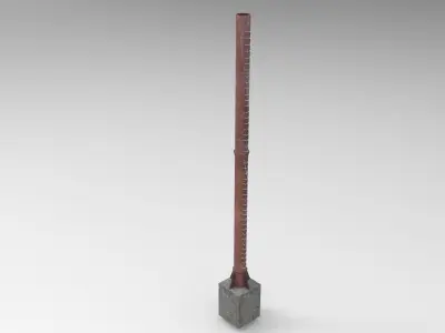 Boiler Pipe Low-poly 3D model