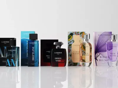 Luxury Perfume Collection - 7 Realistic Fragrance Bottles 3D model