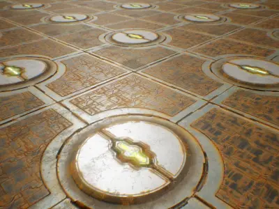 PBR Sci-Fi Spaceship Texture 14 Low-poly 3D model