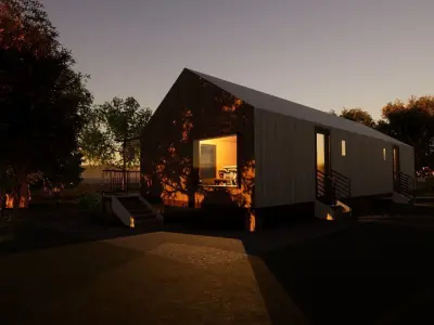 Revit Modern country house 1 3D model